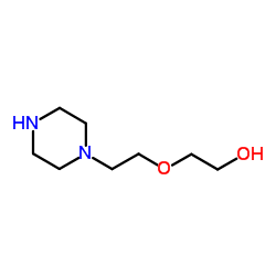 2-[2-(1-哌嗪基)乙氧基]乙醇结构式