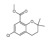 methyl 6-chloro-2,2-dimethyl-3,4-dihydro-2H-chromene-8-carboxylate Structure