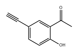 1-(5-乙炔基-2-羟基苯基)乙酮结构式