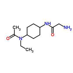 N-{4-[Acetyl(ethyl)amino]cyclohexyl}glycinamide结构式