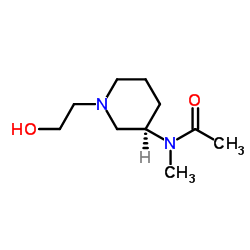 N-[(3R)-1-(2-Hydroxyethyl)-3-piperidinyl]-N-methylacetamide Structure