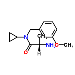 N-Cyclopropyl-N-(3-methoxybenzyl)-L-alaninamide Structure