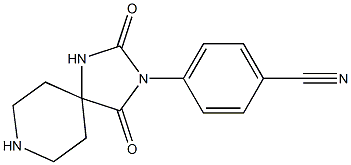 4-(2,4-dioxo-1,3,8-triazaspiro[4.5]decan-3-yl)benzonitrile Structure