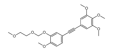5-(2-(3-((2-methoxyethoxy)methoxy)-4-methoxyphenyl)ethynyl)-1,2,3-trimethoxybenzene结构式