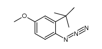 1-azido-2-tert-butyl-4-methoxybenzene结构式