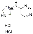 N-[(3S)-Pyrrolidin-3-yl]pyrimidin-4-amine dihydrochloride结构式