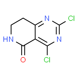 2,4-Dichloro-7,8-dihydropyrido[4,3-d]pyrimidin-5(6H)-one Structure