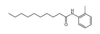 decanoic acid o-toluidide Structure