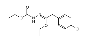 ethyl 2-[2-(4-chlorophenyl)-1-ethoxyethylidene]hydrazinecarboxylate Structure