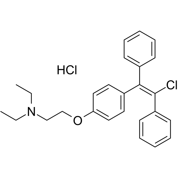 trans-Clomiphene Hydrochloride结构式