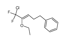 ((Z)-5-Chloro-4-ethoxy-5,5-difluoro-pent-3-enyl)-benzene结构式