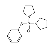 1-[phenylsulfanyl(pyrrolidin-1-yl)phosphoryl]pyrrolidine结构式