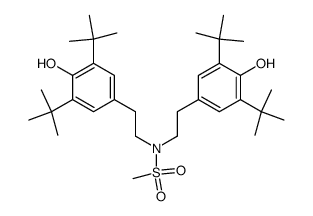 N,N-bis[β-(3,5-di-t-butyl-4-hydroxyphenyl)ethyl]methanesulfonamide Structure