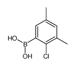 (2-Chloro-3,5-dimethylphenyl)boronic acid structure