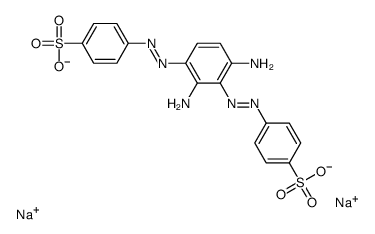 disodium 4,4'-[(2,4-diamino-1,3-phenylene)bis(azo)]bis[benzenesulphonate] Structure