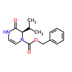 (R)-benzyl 2-isopropyl-3-oxo-3,4-dihydropyrazine-1(2H)-carboxylate Structure