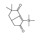 2,2-dimethyl-6-trimethylsilyl-3a,4-dihydro-3H-pentalene-1,5-dione结构式
