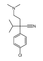 2-(4-chlorophenyl)-2-[2-(dimethylamino)ethyl]-3-methylbutanenitrile Structure