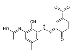N-[2-hydroxy-3-[(2-hydroxy-5-nitrophenyl)azo]-5-methylphenyl]acetamide结构式