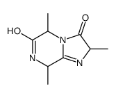 2,5,8-trimethyl-2,5,7,8-tetrahydroimidazo[1,2-a]pyrazine-3,6-dione结构式