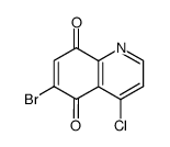 6-bromo-4-chloro-5,8-quinolinequinone结构式