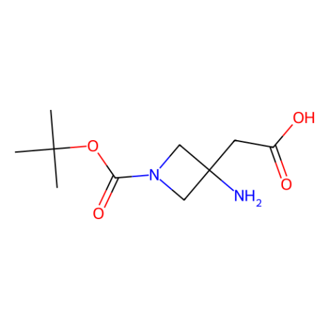 2-(3-Amino-1-(tert-butoxycarbonyl)azetidin-3-yl)acetic acid picture