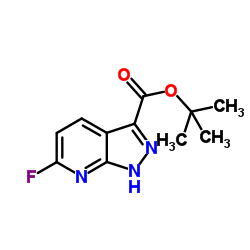 tert-butyl 6-fluoro-2H-pyrazolo[3,4-b]pyridine-3-carboxylate structure