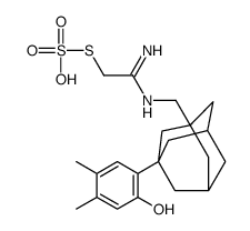 Thiosulfuric acid, S-(2-(((3-(4,5-dimethyl-2-hydroxyphenyl)tricyclo(3. 3.1.1(sup 3,7))dec-1-yl)methyl)amino)-2-iminoethyl) ester picture