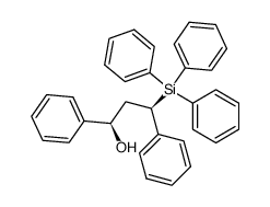 (1R,3R)-1,3-diphenyl-3-(triphenylsilyl)propan-1-ol Structure