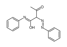 3-oxo-N-phenyl-2-phenyldiazenylbutanamide结构式