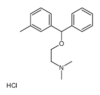 dimethyl-[2-[(3-methylphenyl)-phenylmethoxy]ethyl]azanium,chloride结构式