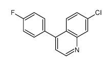 7-chloro-4-(4-fluorophenyl)quinoline结构式