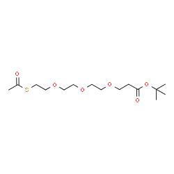 S-acetyl-PEG3-Boc结构式