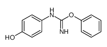 phenyl N'-(4-hydroxyphenyl)carbamimidate结构式