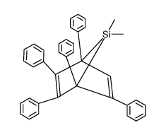 1,2,3,4,5-pentaphenyl-7,7-dimethyl-7-silanorbornadiene Structure