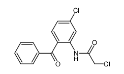 N-(2-benzoyl-5-chlorophenyl)-2-chloroacetamide结构式