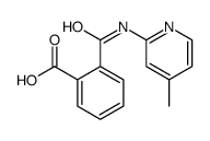 2-[(4-methylpyridin-2-yl)carbamoyl]benzoic acid结构式