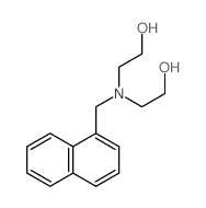 Ethanol,2,2'-[(1-naphthalenylmethyl)imino]bis- Structure