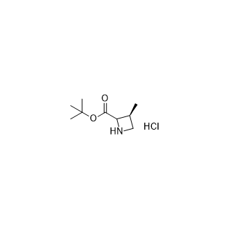 (3S)-3-甲基吖丁啶-2-羧酸叔丁酯盐酸盐结构式