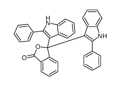 3,3-bis(2-phenyl-1H-indol-3-yl)-2-benzofuran-1-one Structure