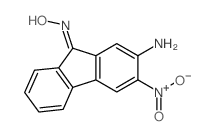 9H-Fluoren-9-one,2-amino-3-nitro-, oxime Structure