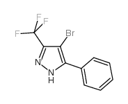 4-BROMO-5-PHENYL-3-TRIFLUOROMETHYLPYRAZOLE Structure
