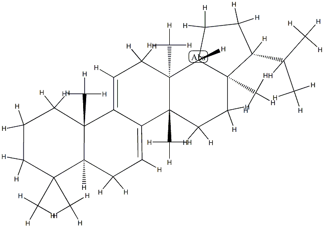 D:C-Friedo-B':A'-neogammacera-7,9(11)-diene结构式