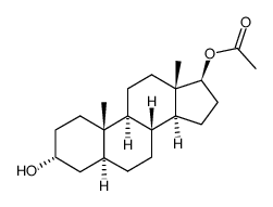 (3,5,17)-17-ACETATE ANDROSTANE-3,17-DIOL结构式
