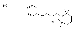 1-phenoxy-3-(2,2,6,6-tetramethylpiperidin-1-yl)propan-2-ol,hydrochloride Structure