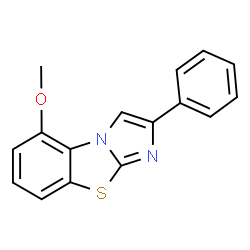 5-METHOXY-2-PHENYLIMIDAZO[2,1-B]BENZOTHIAZOLE structure