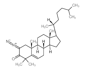 Cholest-5-en-3-one,2-diazo-4,4-dimethyl- (7CI,8CI,9CI) Structure