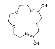 1,4-dioxa-10-thia-7,13-diazacyclopentadecane-8,12-dione Structure