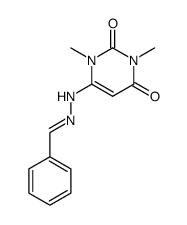 6-benzylidenehydrazino-1,3-dimethyluracil结构式