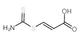 (E)-3-carbamothioylsulfanylprop-2-enoic acid structure